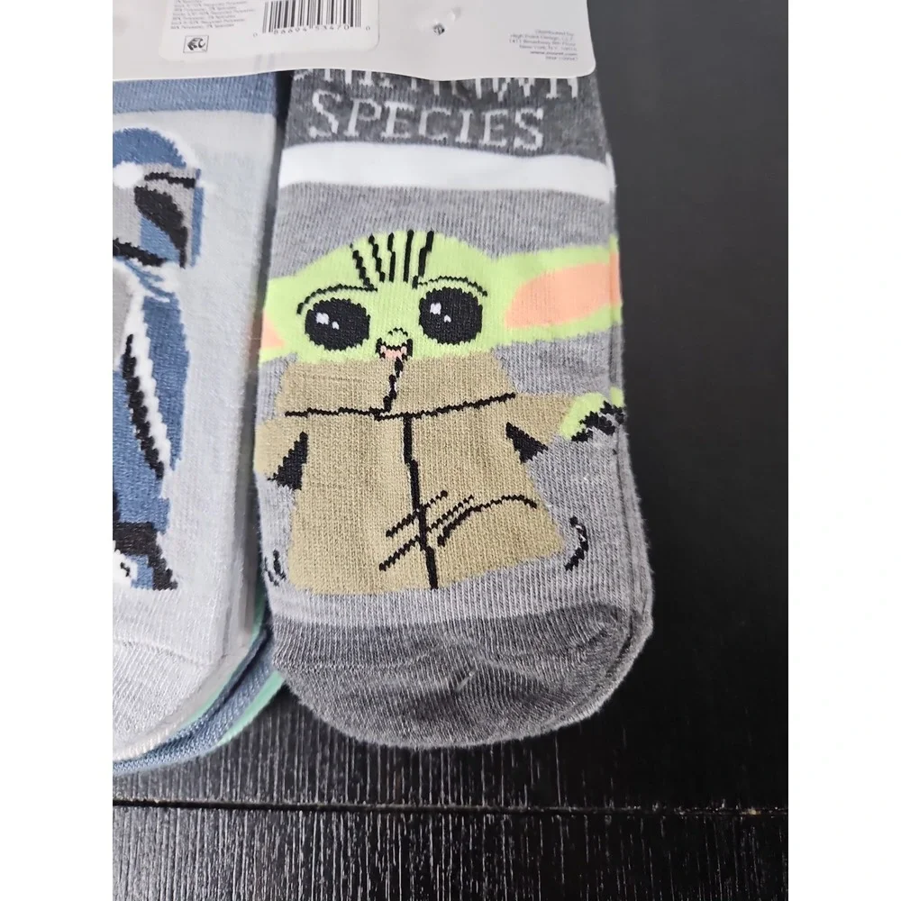 Disney Star Wars Womens Shoe Size 4-10  Graphic No Show Socks 10 Pairs New 1623